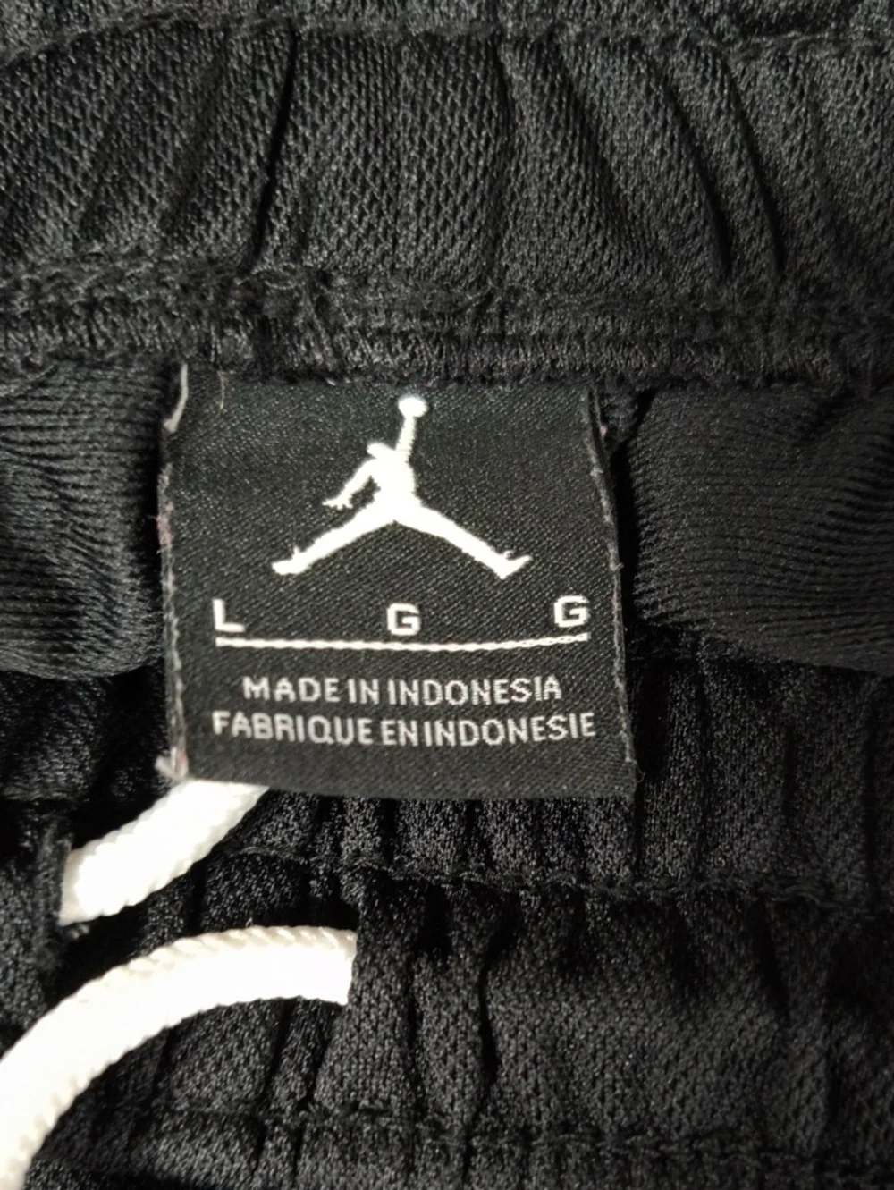Vtg Jordans Basketball Drawstring Joggers Pants With Side Zipper Size L